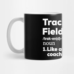 Cool Track and Field Coach Shirt  Funny Teacher Gift Shirt Mug